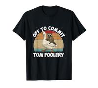 Via a commettere il meme di Tom Foolery Raccoon Riding Goose Raccoon Maglietta