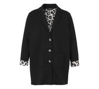 Via Appia Due - Blazer Lungo con Dettagli Leo - - Coats - Uomo - Nero - L