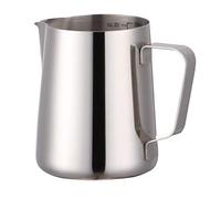 VIA CREMA Bricco Latte Professionale Acciaio Inox 600 ml Lattiera Bricco Latte Bar Milk Jug (600 ML)
