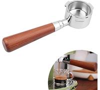 VIA CREMA Portafiltro Senza Fondo 51 mm Compatibile E61 Bottomless Naked Portafilter (51 mm) Accessori Alta Qualità Macchina Caffè Espresso