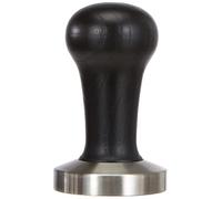 VIA CREMA Pressino caffè Professionale 53mm Coffee Tamper [Manico Legno] Macchine caffè Espresso Made in Italy by Motta (53 mm, Marrone)