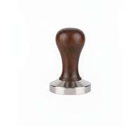 VIA CREMA Pressino Caffè Professionale 54mm Coffee Tamper [Manico Legno] Macchine Caffè Espresso Made in Italy by Motta (54 mm, Marrone)