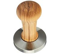 VIA CREMA Pressino Caffè Professionale 58.5mm Coffee Tamper Macchine Caffè Espresso Made in Italy by Motta (58,5 mm, Olive Wood)