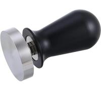 VIA CREMA Siebträger - Pressino per caffè espresso calibrato, con base piatta in acciaio inox caricato a molla (54 mm), 130167