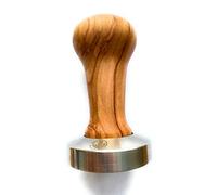VIA Crema Tamper 53 mm, marrone, Made in Italy by Motta (58, Olive Wood)