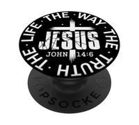 Via di Gesù, Verità, Vita Giovanni 14:6 Versetto delle Scritture PopSockets PopGrip Adesivo