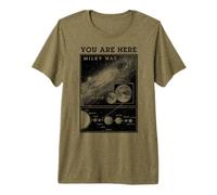 Via Lattea Sistema Solare Terra Sei Qui Astronomia Scienza Maglietta Premium