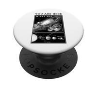 Via Lattea Sistema Solare Terra Sei Qui Astronomia Scienza PopSockets PopGrip Adesivo