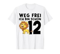 Via libera Ich bin schon 12 12. Geburtstag Löwe Maglietta