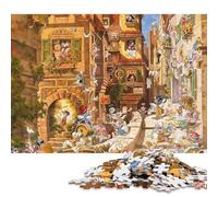 Via Medievale degli Angeli Puzzle in Legnos 300 Pezzi Adulto Puzzle Regalo Per Amore E Amico Gioco Education Per Gioco Familiare Decorazione Interna Unica Stress Relief Toy 300pcs (40x28cm)