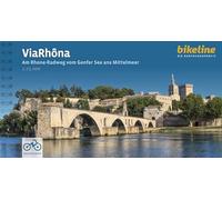 Via Rhôna: Am Rhone-Radweg vom Genfer See ans Mittelmeer. 1:75.000, 720 km, GPS-Tracks Download, LiveUpdate
