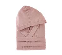 Via Roma,60 Maè by Accappatoio Spugna Compact, Unisex, Accappatoio con Cappuccio, Beige, S/M/L/XL/XXL, 100% Cotone, 270 g/m², Uso Quotidiano (IT, Testo, S, 3XL, Regular, Regular, Rosa)