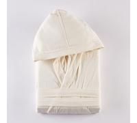 Via Roma,60 Maè by Accappatoio Spugna Compact, Unisex, Accappatoio con Cappuccio, Beige, S/M/L/XL/XXL, 100% Cotone, 270 g/m², Uso Quotidiano (IT, Testo, S, 3XL, Regular, Regular, Ecru)