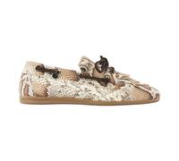 Via Vai - Mocassini June Loua con Stampa Serpente - - Shoes - Donna - Beige - 41 EU