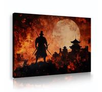 Via Vela Piantagioni giapponesi su tela da parete Immagini del Samurai Sunset Warrior Stampe d'arte Poster Dipinti per soggiorno Camera da letto Arredamento 50x75cm