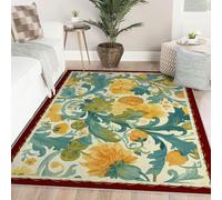 Via Vela Tappeti gotici 120x150cm per soggiorno camera da letto moderni astratti lavabili in lavatrice natura fiore grande morbido rivestimento pavimenti a pelo corto acquerello con di antiscivolo