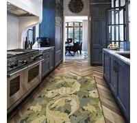 Via Vela Tappeti lavabili in stile vintage 240x300cm Pianta Acanthus Leaf Pattern Grande morbido antiscivolo sotto il tappeto da tavolo per soggiorno camera da letto sala da pranzo