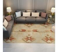 Via Vela Tappeto 90x150cm moderni Tappetino geometrico crema lavabile pieghevole a pelo basso in diamante decorazione antiscivolo interno per la nursery estetica della casa boem camera da alla