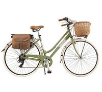 Via Veneto by Canellini Bicicletta citybike city vintage retrò alluminio donna verde oliva (50)
