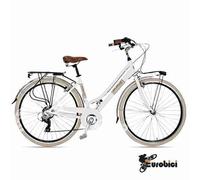 VIA VENETO ELEGANCE 6V Bici Donna telaio in alluminio 6 velocità cambio Shimano