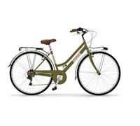 Via Veneto the Original - Bicicletta Donna Allure Lady 28”, Cambio a 6 Velocità, Taglia 46, Verde Oasi, City Bike Retrò Vintage in Acciaio | VV605L