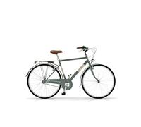Via Veneto the Original - Bicicletta Uomo Allure Man 28” One Speed, Cambio Monomarcia, Taglia 54, Grigio Gallante, City Bike Retrò Vintage in Acciaio | VV603M