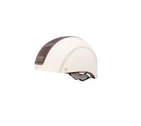 Via Veneto the Original - Casco per Bicicletta in Stile Vintage Retrò, Modello Cream & Chocolate, in Pelle Vegana, Confortevole, Adatto a Tutte le Bici, Adulto Unisex, Bianco e Marrone, Taglia M
