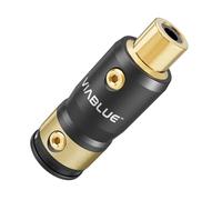 VIABLUE Jack RCA T8 * 24 carati vero oro * alloggiamento in metallo * connettore ad alta qualità * 1 paio (2 pezzi)