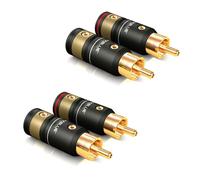 ViaBlue™ T6s Rca Spina Rca Schraubversion per Cavo-ø 6- 8 MM 4er Set 30510