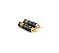 Viablue T6S XLS Coppia Connettori RCA 10.5mm Placcatura in oro 24k