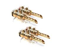 Viablue TS Connettori A Banana Tube 24K High-End 2 Paia Versione A Vite | 30205