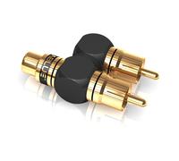 VIABLUE™ XS Rca Y Subwoofer Adattatore Jack 2:1 Spina A Presa High End 40690