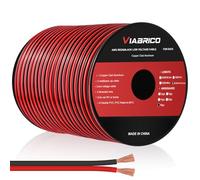 VIABRICO Cavo elettrico 16 gauge 150 m 2 conduttori rosso nero cavo di collegamento strisce di illuminazione LED cavo di prolunga flessibile 16AWG rame rivestito di rame filo di alluminio 12V/24V DC