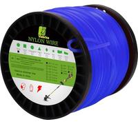 Viabrico Filo di nylon resistente per decespugliatore elettrico 200 m x 1,6 mm..