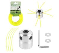 Viabrico Testa decespugliatore universale M8 M10, con 2,4 mm x 15 m filo taglio bordo nylon