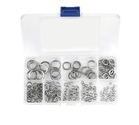 ViaGasaFamido 180pcs M2 a M10 Assortimento di Lavatrici a Molla in Acciaio Inossidabile Kit di Assortimento per Usura Distanzia
