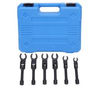ViaGasaFamido 6pcs Long Crows Foot Chiave Set a 180 ° Testa Flessibile 3/8 Pollici METRIC di Apertura 12-19 Mm per la Manutenzione Automobilistica Che Smonta le Condutture DERV