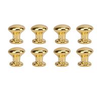 ViaGasaFamido 8 Pezzi in Miniatura Tavolo da Bambola Tavolo 1:12 Mobili in Scala Tavolo da tè Laterale Rotondo Modella per la Decorazione della Scena del Salotto delle Bambole (GOLD)