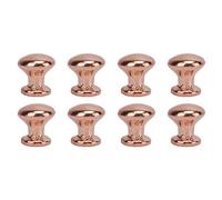 ViaGasaFamido 8 Pezzi in Miniatura Tavolo da Bambola Tavolo 1:12 Mobili in Scala Tavolo da tè Laterale Rotondo Modella per la Decorazione della Scena del Salotto delle Bambole (bronzo rosso)