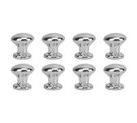 ViaGasaFamido 8 Pezzi in Miniatura Tavolo da Bambola Tavolo 1:12 Mobili in Scala Tavolo da tè Laterale Rotondo Modella per la Decorazione della Scena del Salotto delle Bambole (SILVER)