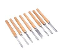 ViaGasaFamido 8 Pezzi Kit Strumento per la Lavorazione del Legno Resistente Al Tornio Resistente Al Tornio per Principianti e Carpentieri Avanzati