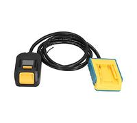 ViaGasaFamido Adattatore per Batteria Adattatore per Batteria Al Litio Leggero Portatile con Prolunga da 1,5 M per Strumenti 18 V 20 V Riduzione del Peso per Cacciavite Avvitatore a Percussione a
