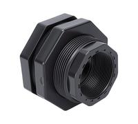 ViaGasaFamido Adattatore Versatile per Paratia da 2 Pollici Realizzato in PVC Resistente per un Efficiente Stoccaggio Dell'acqua e L'uso Dell'acquario