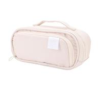 ViaGasaFamido Astuccio Estetico Grande con Organizer Estraibile Perfetto per gli Studenti Beige Multifunzionale