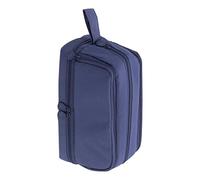 ViaGasaFamido Astuccio Rosa Multistrato, Cancelleria Resistente, Tasca con Cerniera per Artisti e Impiegati, Presa Facile, (blu scuro)