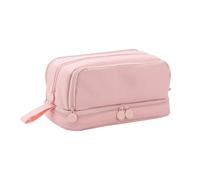 ViaGasaFamido Astuccio Rosa Multistrato, Custodia con Cerniera per Artisti e Impiegati, Cancelleria Resistente con Tasca Organizzata, Facile da Prendere (PINK)