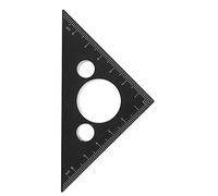 ViaGasaFamido Attrezzo da Carpentiere in Lega di Alluminio, Regola Triangolare Resistente per Misurazioni Precise da 0 a 7 Cm, Essenziale per i Professionisti della Lavorazione del Legno e gli