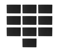 ViaGasaFamido Biglietti da Visita Digitali Riutilizzabili in PVC Nero NFC da 10 Pezzi con Chip NTAG216 e Memoria da 868 Byte per la Condivisione di Social Media e Musica