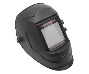 ViaGasaFamido Casco per Saldatura a Oscuramento Automatico con Grande Schermo, 4 Sensori Ad, Regolabile sensibilità e Ritardo, Alimentato a Energia Solare, modalità Smerigliatura for