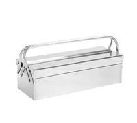 ViaGasaFamido Cassetta degli Attrezzi a Sbalzo 2 Ripiani 3 Vassoi in Acciaio Inossidabile Portatile Espandibile per L'uso in Garage per Officine Automobilistiche